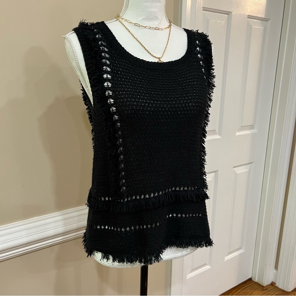 Pepin black sweater tank